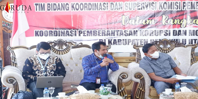 KPK RI Rakor Monev MCP Dengan Pemkab Bengkulu Utara