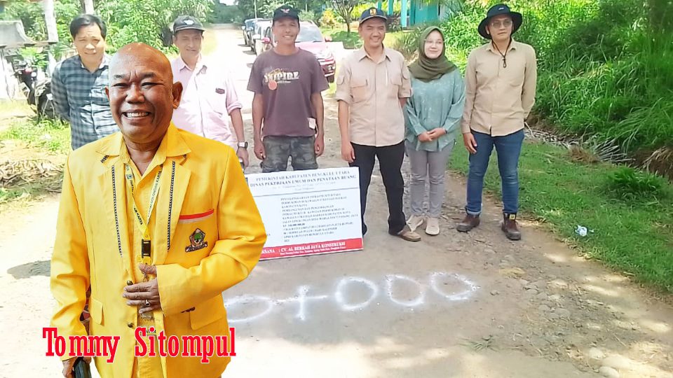 Berkat Pokir Tommy Sitompul, Jalan RT 6 Desa Marga Sakti Mulai Dibangun
