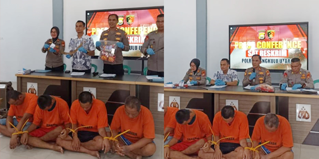 Polres Bengkulu Utara Berhasil Ringkus 12 Pelaku Kejahatan